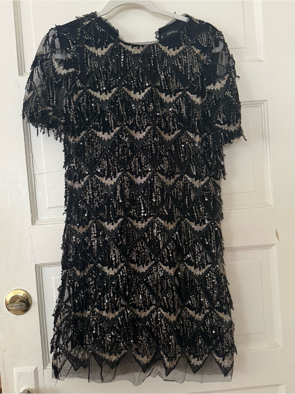 Zara fringe sequin dress